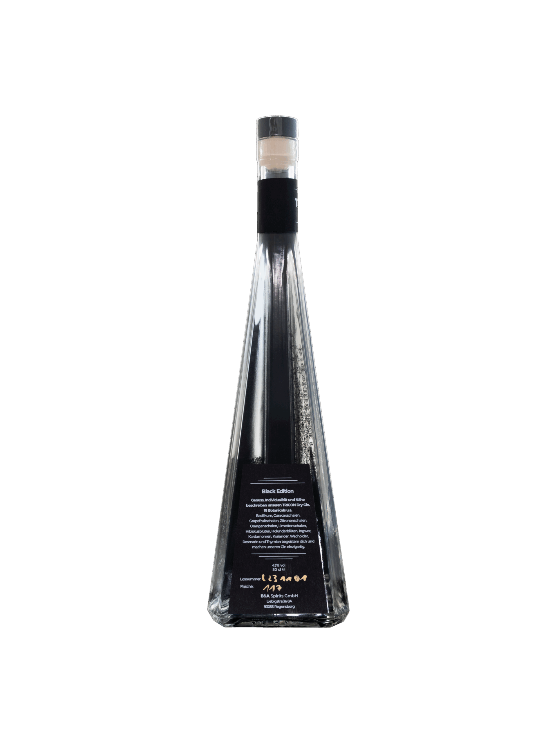 TRIGON Dry Gin 500ml -BLACK EDITION- – Bild 2
